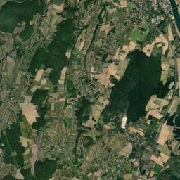 Vue aérienne des environs de Parking nuit — Tournus