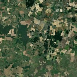 Vue aérienne des environs de Aire de camping-car à La Genête