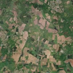 Vue aérienne des environs de Beauchêne