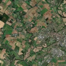 Vue aérienne des environs de Aire de camping-car de Fontenay-le-Comte