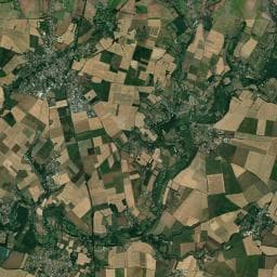 Vue aérienne des environs de Aire municipale de camping-car Coulonges-sur-l’Autize