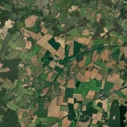 Vue aérienne des environs de Camping du Pont des Bergers