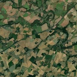 Vue aérienne des environs de Camping La Petite Houmée