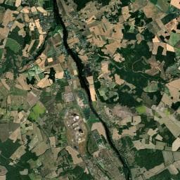 Vue aérienne des environs de Camping Municipal Les Tuileries