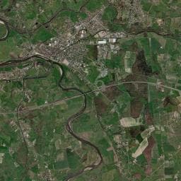 Vue aérienne des environs de Camping La Chevrette