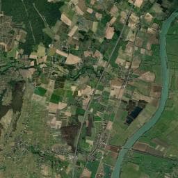 Vue aérienne des environs de Camping Aux rives du soleil
