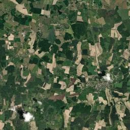 Vue aérienne des environs de Aire de camping-car à Saint-Trivier-de-Courtes