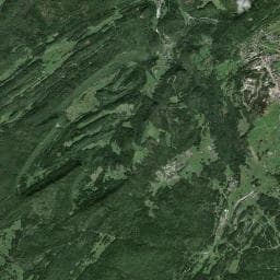 Vue aérienne des environs de Camping GCU de Prémanon