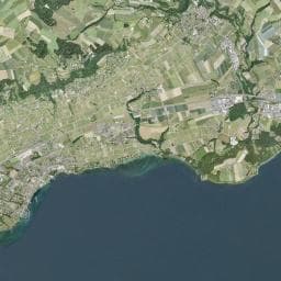 Vue aérienne des environs de Camping Aux Vernes