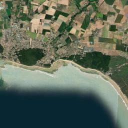 Vue aérienne des environs de Camping Azureva