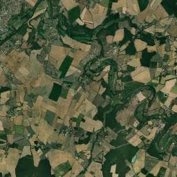 Vue aérienne des environs de La Pardière