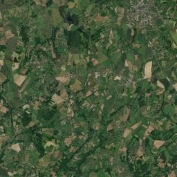Vue aérienne des environs de Quelque part sur la terre