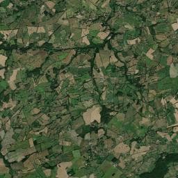 Vue aérienne des environs de La Cour d'Enchère
