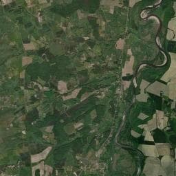 Vue aérienne des environs de Camping Deneuvre