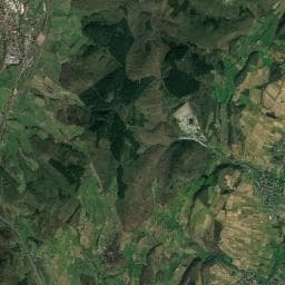 Vue aérienne des environs de Abri Bourcier