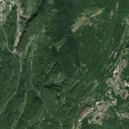 Vue aérienne des environs de Aire de stationnement camping-cars Moirans-en-Montagne