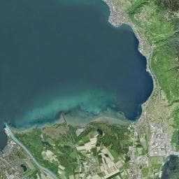 Vue aérienne des environs de Camping Les Carettes