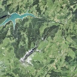 Vue aérienne des environs de Lacombe