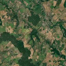 Vue aérienne des environs de Aire de camping-car à La Mothe-Saint-Héray