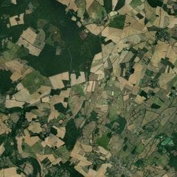 Vue aérienne des environs de Camping à la ferme d'Anché
