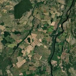 Vue aérienne des environs de Camping du Renard