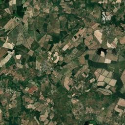 Vue aérienne des environs de Camping les Forges