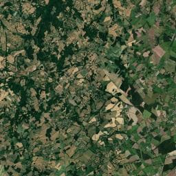 Vue aérienne des environs de Camping La Forêt