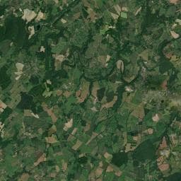 Vue aérienne des environs de Camping Le Moulin de Piot