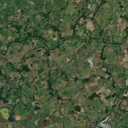Vue aérienne des environs de Camping à Nouziers