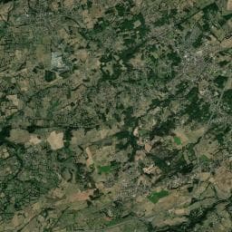 Vue aérienne des environs de Aire de Quinssaines