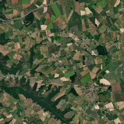 Vue aérienne des environs de Aire de camping-car à Saint-Angel