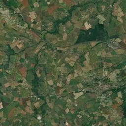 Vue aérienne des environs de Aire de camping-car à Bézenet