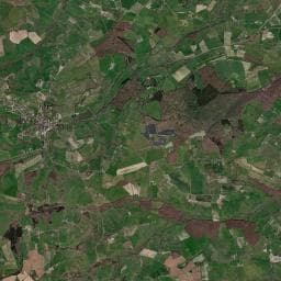 Vue aérienne des environs de Camping du Donjon