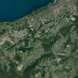Vue aérienne des environs de Le Lac à Jojo
