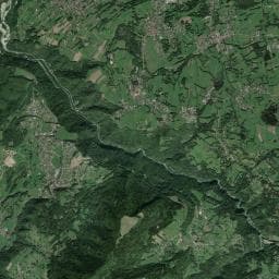Vue aérienne des environs de Camping La Prairie