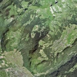 Vue aérienne des environs de Cabane du Moutonnier