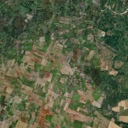 Vue aérienne des environs de Camping de la Taillée