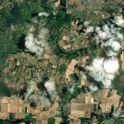 Vue aérienne des environs de Camping de la Venise Verte