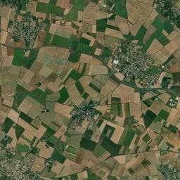 Vue aérienne des environs de Aire de camping-car à Fressines (2)