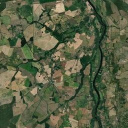Vue aérienne des environs de Camping municipal du moulin Chauvet