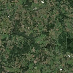 Vue aérienne des environs de Aire de camping-car Clugnat