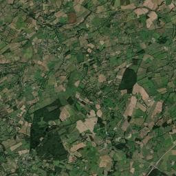Vue aérienne des environs de Roulotte du Moulin de Verneiges