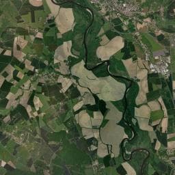 Vue aérienne des environs de Aire de camping-car à Créchy