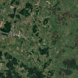 Vue aérienne des environs de Camping Les Bruyères
