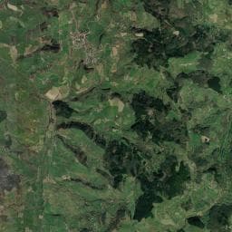 Vue aérienne des environs de Aire de camping-car Tramayes