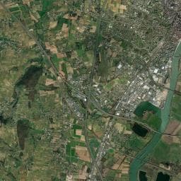 Vue aérienne des environs de Aire de service pour les campings-cars