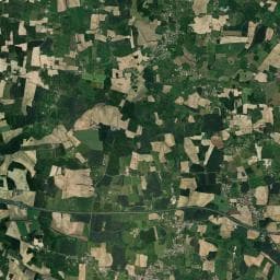 Vue aérienne des environs de La Ferme de Cornaton