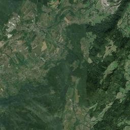 Vue aérienne des environs de Le Lac à Jojo