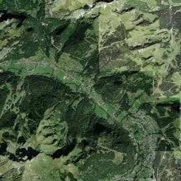 Vue aérienne des environs de Abri de Chevenne