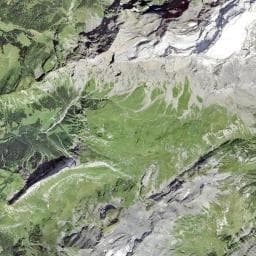 Vue aérienne des environs de Refuge de Taveyanne